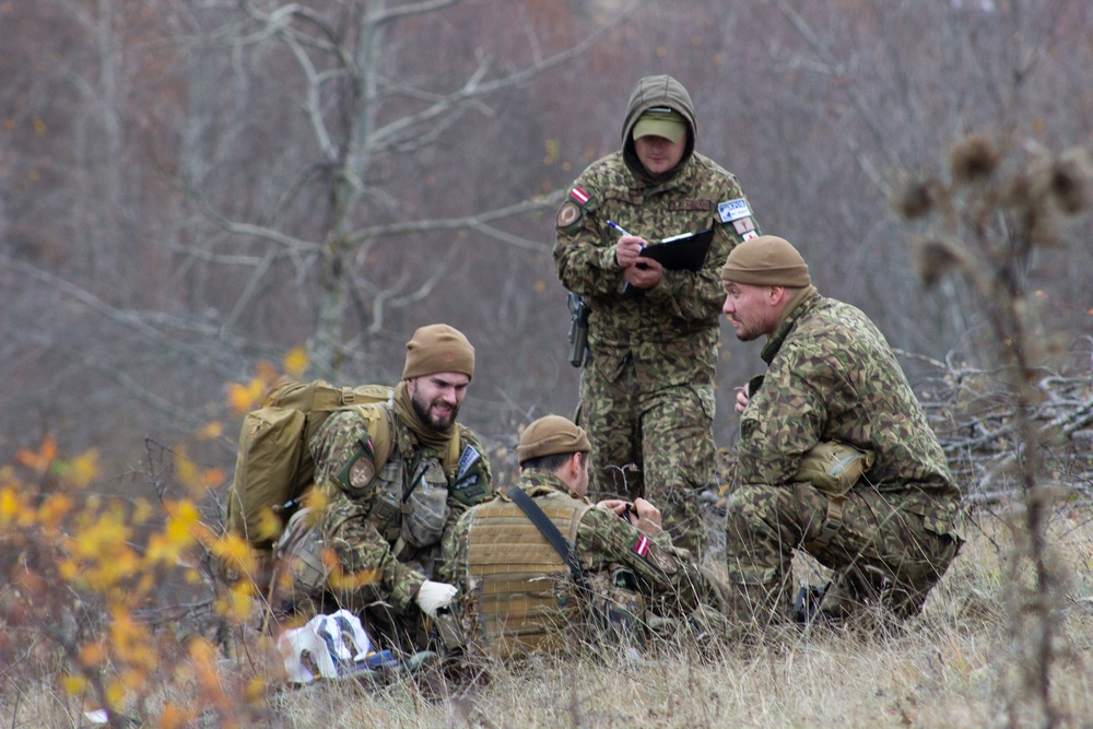 Latvian and U.S. Soldiers Conduct Medical Evacuation Training in Kosovo