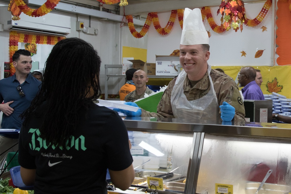 Serving up Thanksgiving in Kuwait