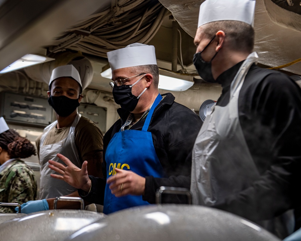 Nimitz Sailors Celebrate Thanksgiving