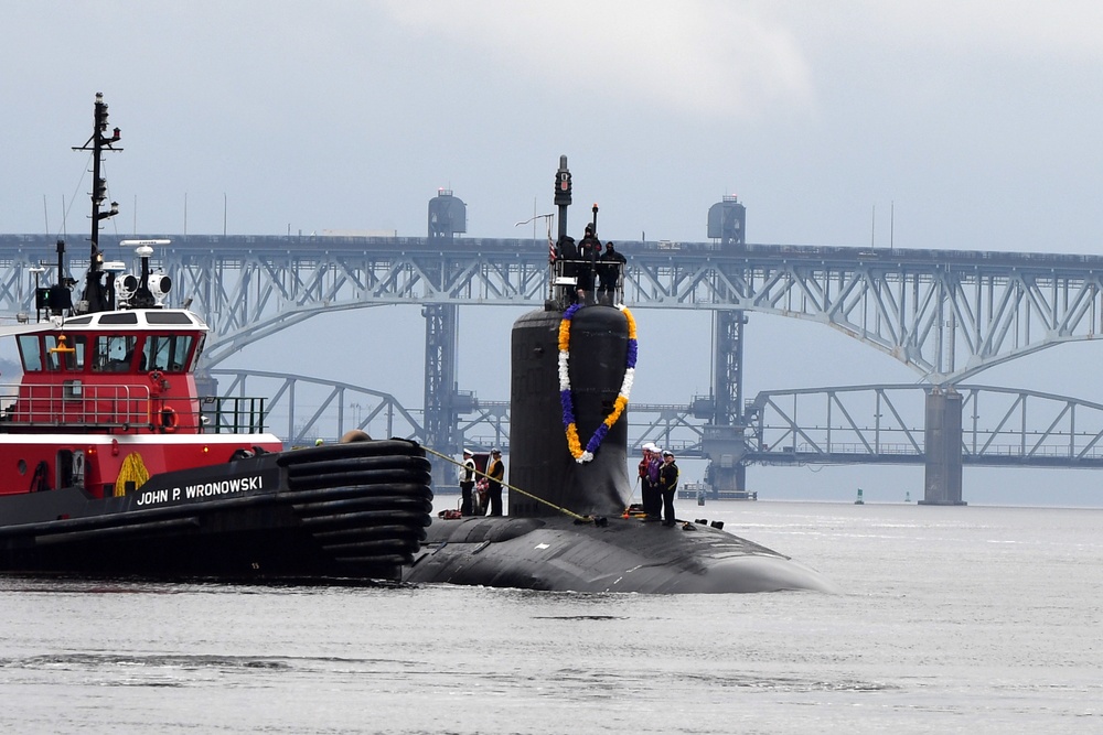 USS Minnesota returns to home port