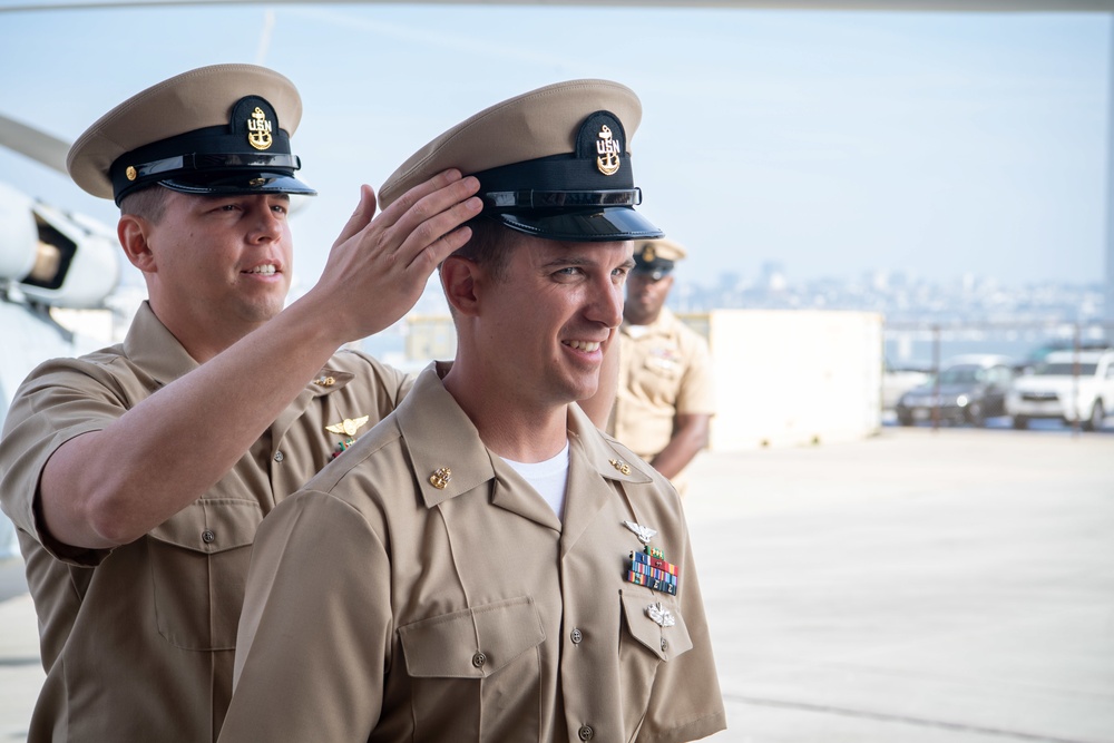 &quot;Merlins&quot; of HSC-3 Host CPO Pinning Ceremony for Tenant Squadrons Responsible to HSC Wing, Pacific