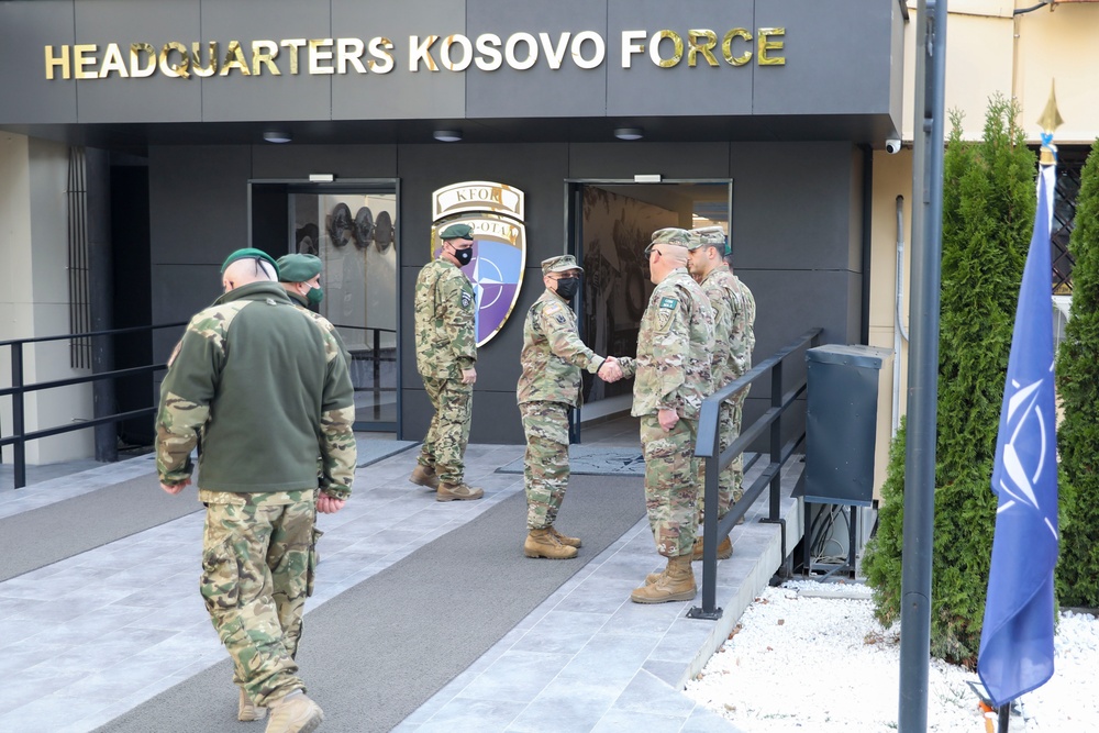 Connecticut Adjutant General Maj. Gen. Evon Visits Deployed Troops in Kosovo