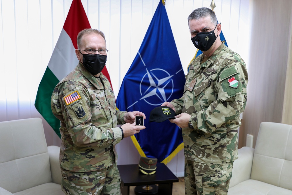 Connecticut Adjutant General Maj. Gen. Evon Visits Deployed Troops in Kosovo