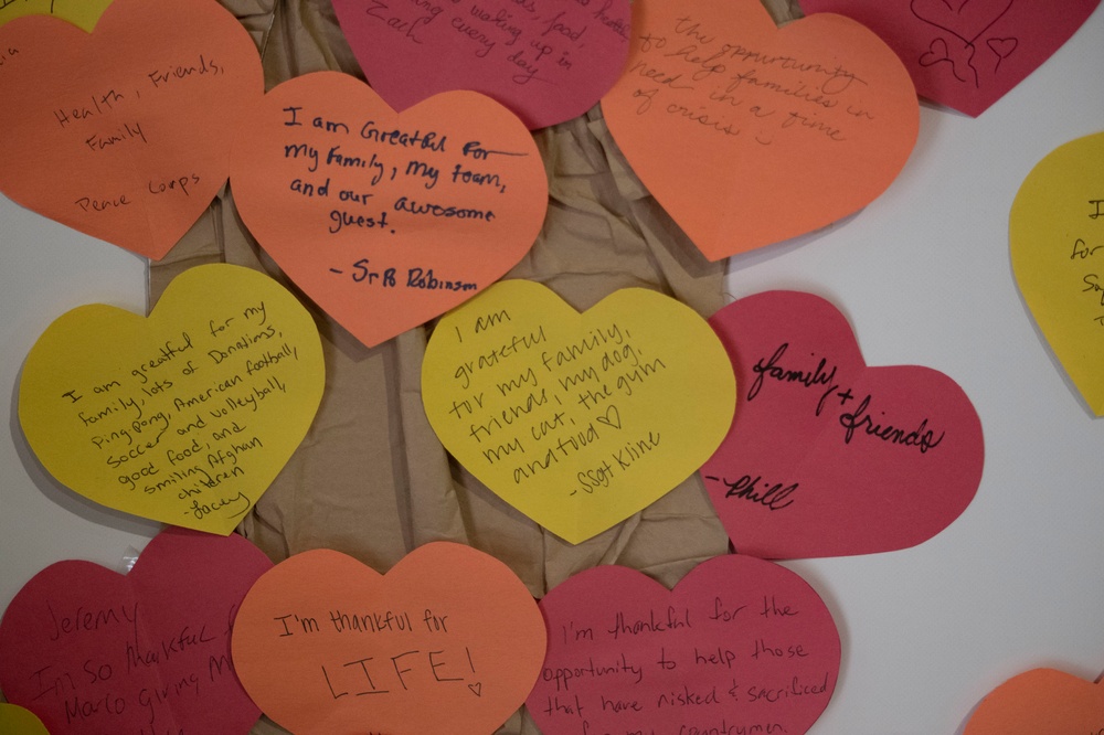 Gratitude tree during the Holidays