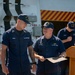 USCGC Stone holds all-hands on flight deck for crew recognitions, promotions