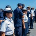 USCGC Stone holds all-hands on flight deck for crew recognitions, promotions