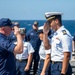 USCGC Stone holds all-hands on flight deck for crew recognitions, promotions