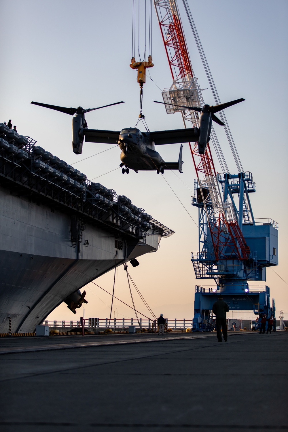 Cradle in the Sky: Marines and U.S. Air Force conduct CV-22 Osprey logistic operations
