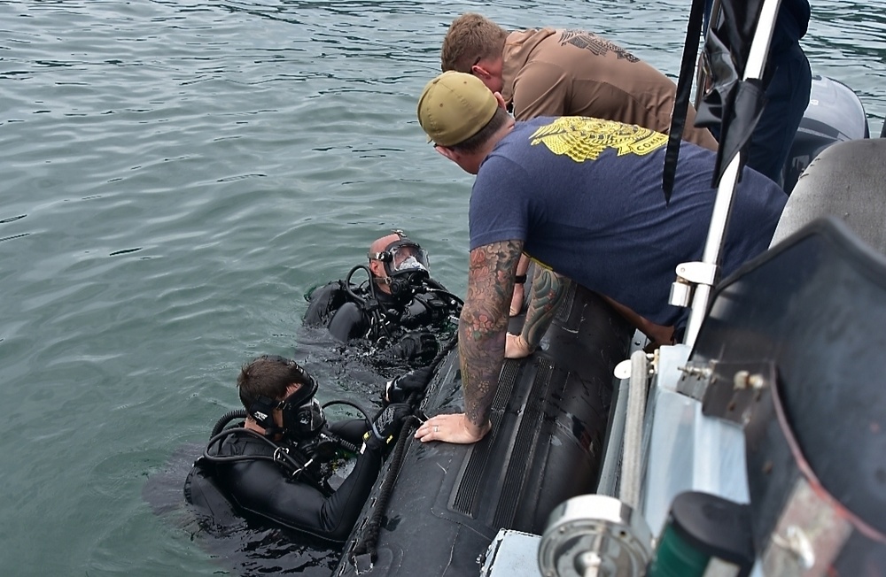 Mobile diving and salvage unit diving exercise