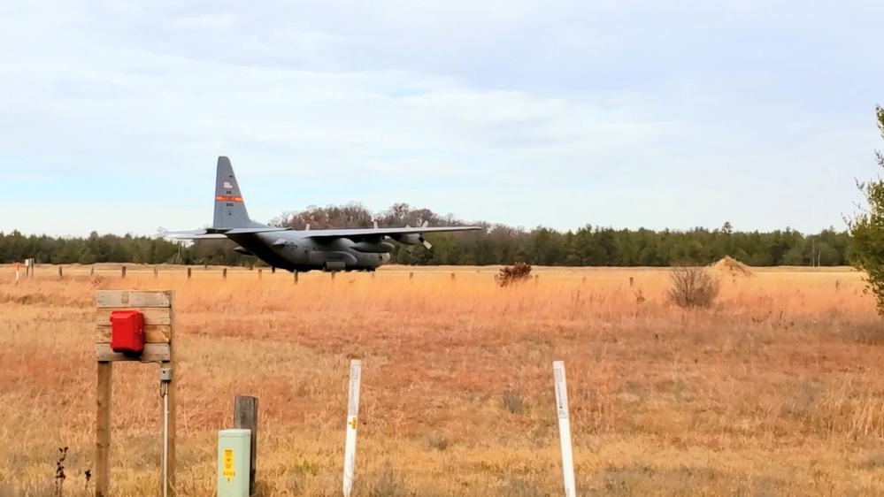 Air National Guard aircrews hold November C-130 training at Fort McCoy