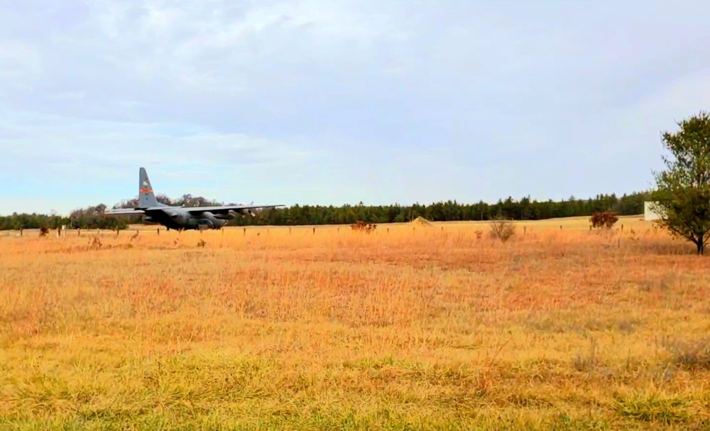 Air National Guard aircrews hold November C-130 training at Fort McCoy