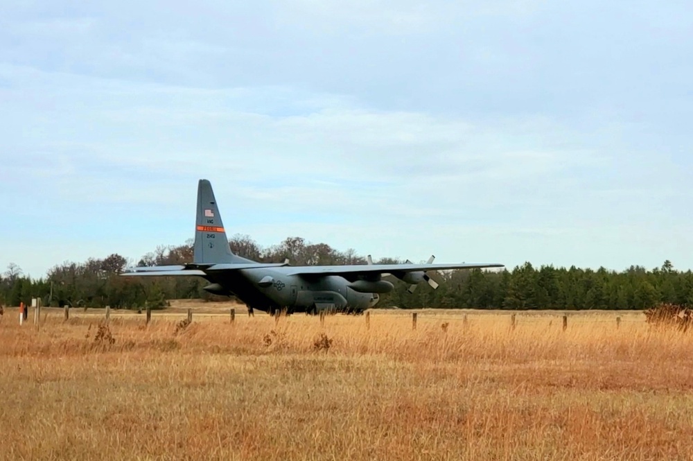 Air National Guard aircrews hold November C-130 training at Fort McCoy