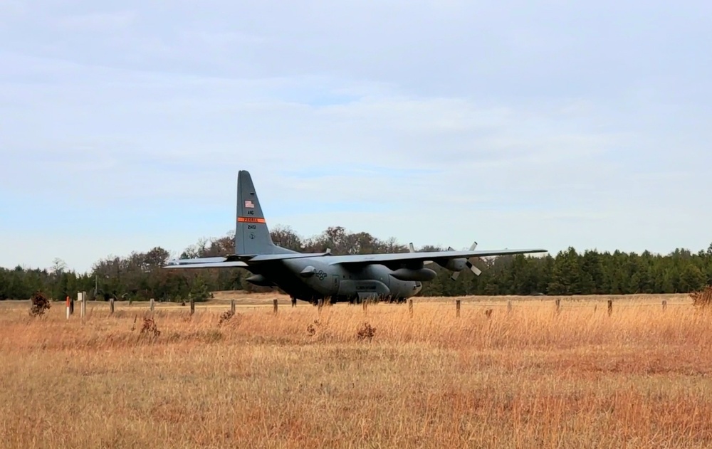 Air National Guard aircrews hold November C-130 training at Fort McCoy