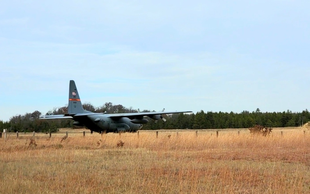 Air National Guard aircrews hold November C-130 training at Fort McCoy