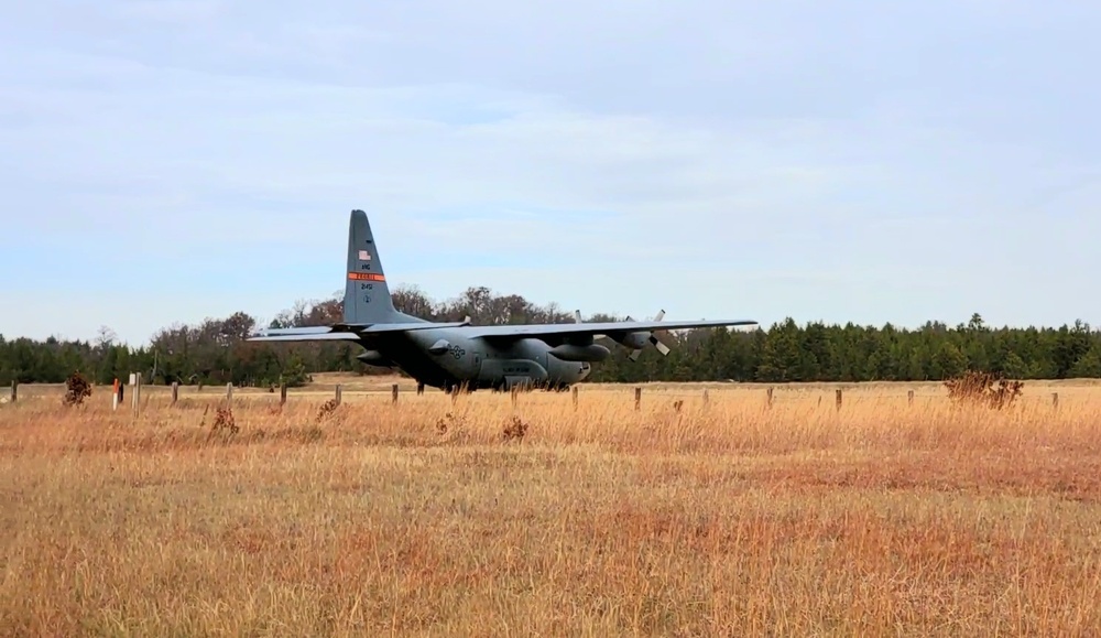 Air National Guard aircrews hold November C-130 training at Fort McCoy