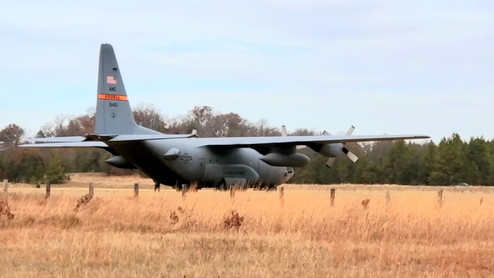 Air National Guard aircrews hold November C-130 training at Fort McCoy