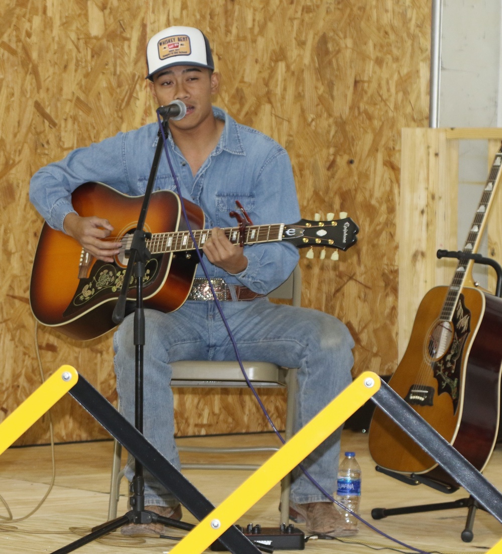 American Idol Contestant Performs at Task Force Holloman