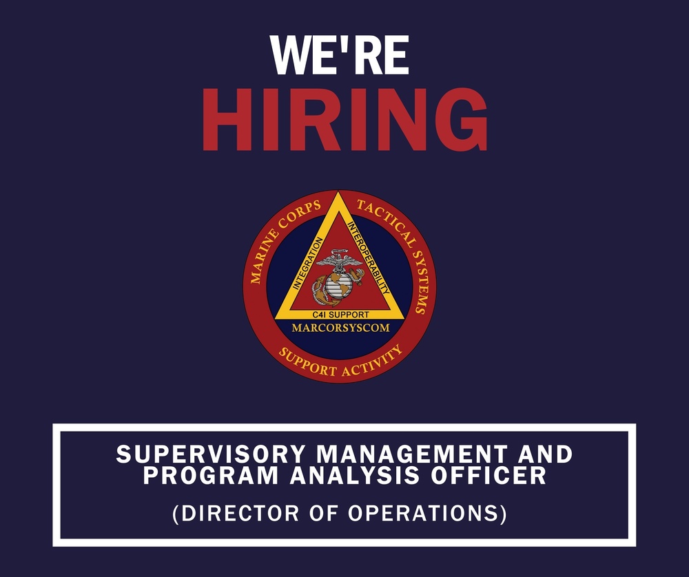 Vacancy Announcement - SUPERVISORY MANAGEMENT AND PROGRAM ANALYSIS OFFICER