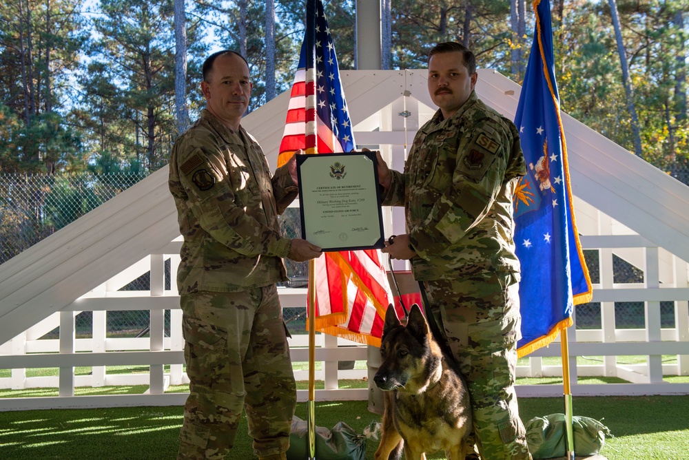 MWD Kato Retires After Eight Years of Service