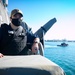 USS Sioux City Sailor Stands Lookout Watch