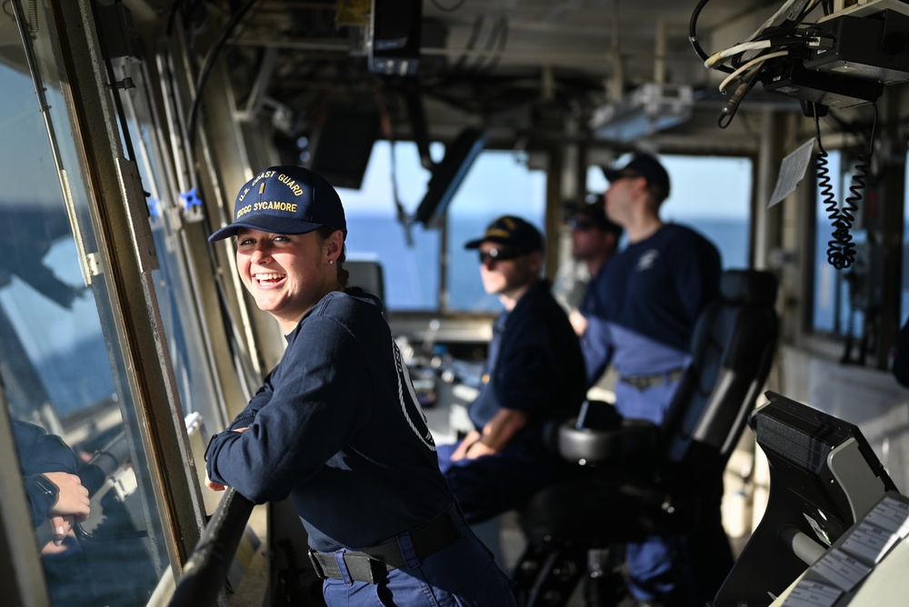 Deck Watch Officer Qualification aboard USCGC Sycamore