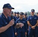 U.S. Coast Guard Atlantic Area commander on USCGC Thetis