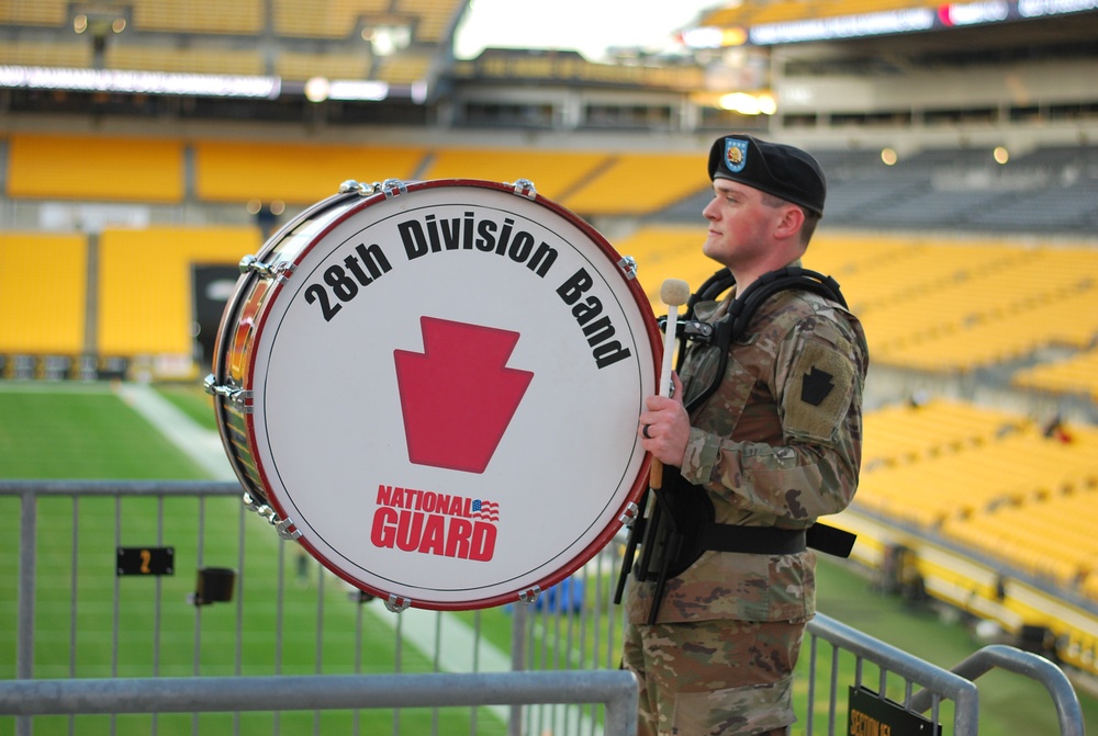 28th ID Band performs at Steelers game