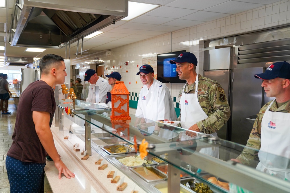 15th Wing Leadership serves Thanksgiving