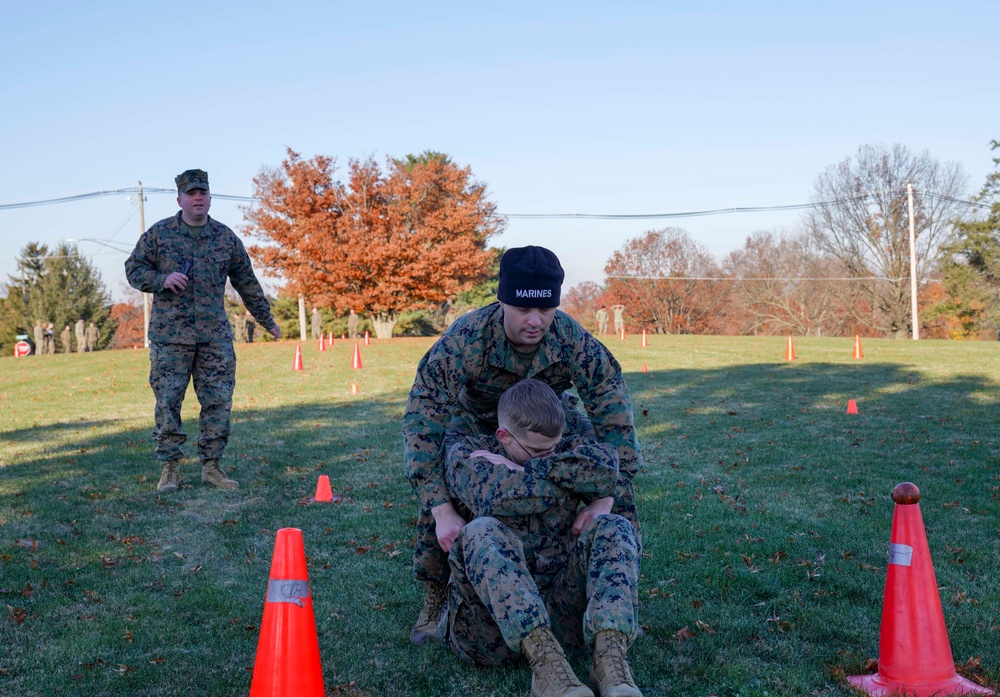 Recruiting Station Harrisburg Marines complete Combat Fitness Test