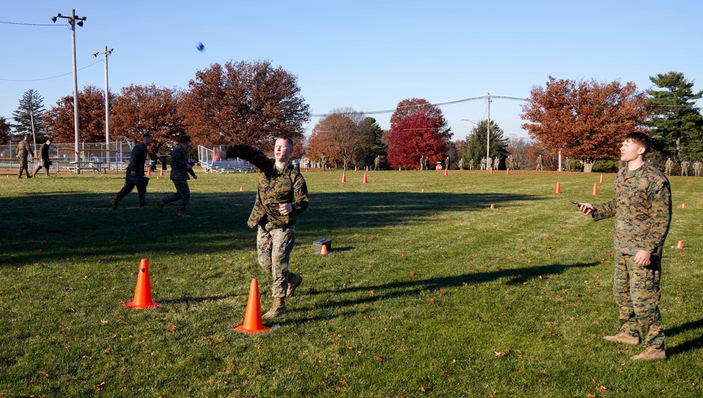 Recruiting Station Harrisburg Marines complete Combat Fitness Test