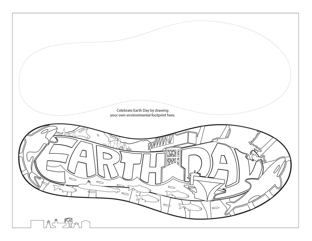 The Puget Sound Naval Shipyard celebrated Earth Day Color Page