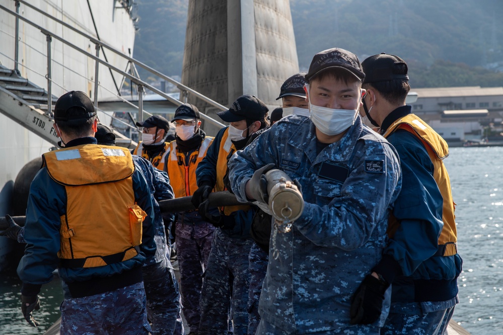 JS Sekiryu Moors Alongside Frank Cable