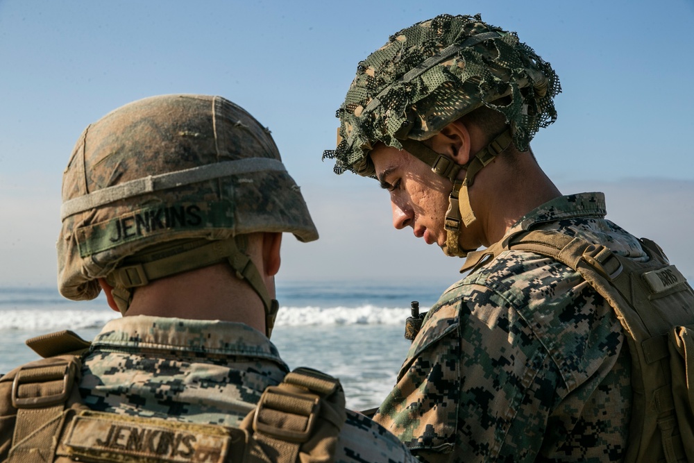 LERT/LEON 21 | Combat engineers and EOD Marines with 9th, 7th ESB conduct littoral mobility and detection exercise