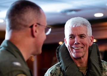 Commander, U.S. 7th Fleet, JMSDF Commander, Self-Defense Fleet Visit USS Carl Vinson (CVN 70) During ANNUALEX 2021