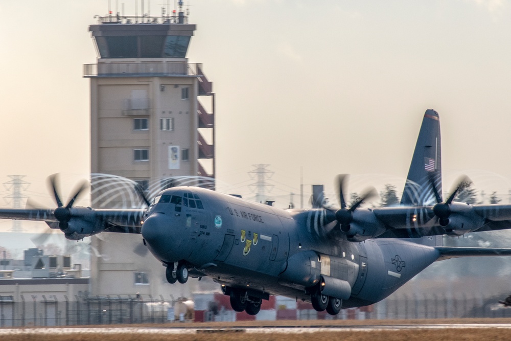 Three C-130Js depart Yokota in suuport of OCD