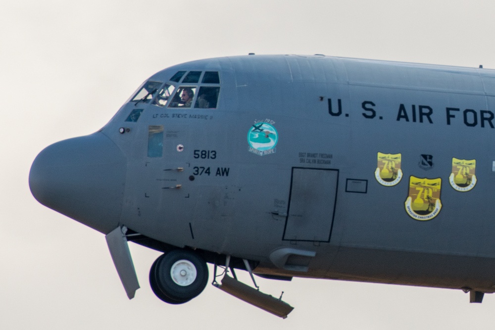 Three C-130Js depart Yokota in suuport of OCD