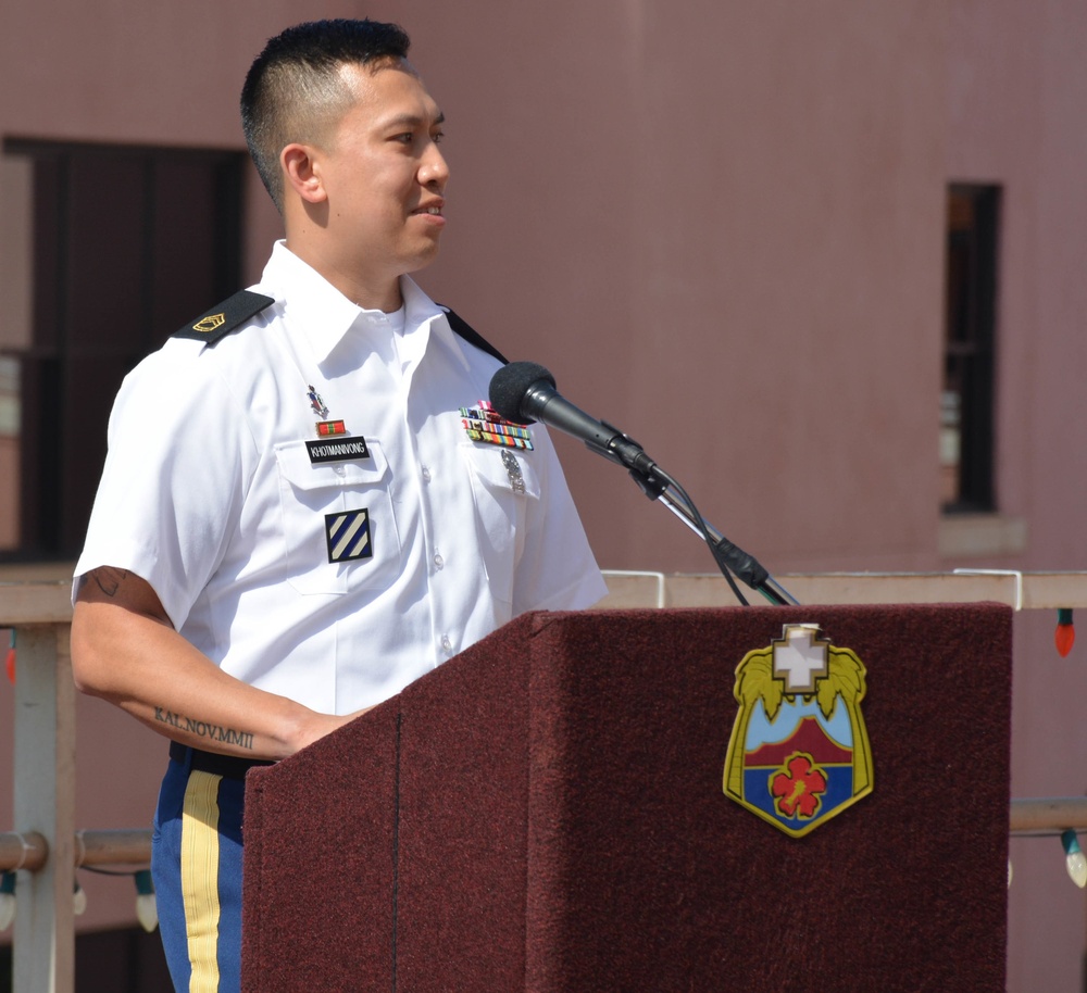 Congratulations to Sgt. 1st Class Thomas Khotmanivong on his promotion