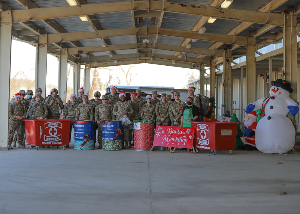 Victory Corps Soldiers March to Deliver Holiday Cheer