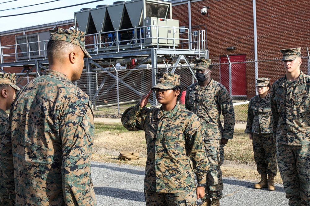 LCpl. Husain's Promotion Ceremony