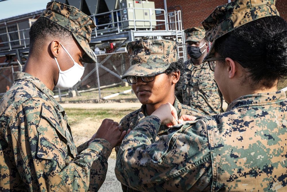 LCpl. Husain's Promotion Ceremony