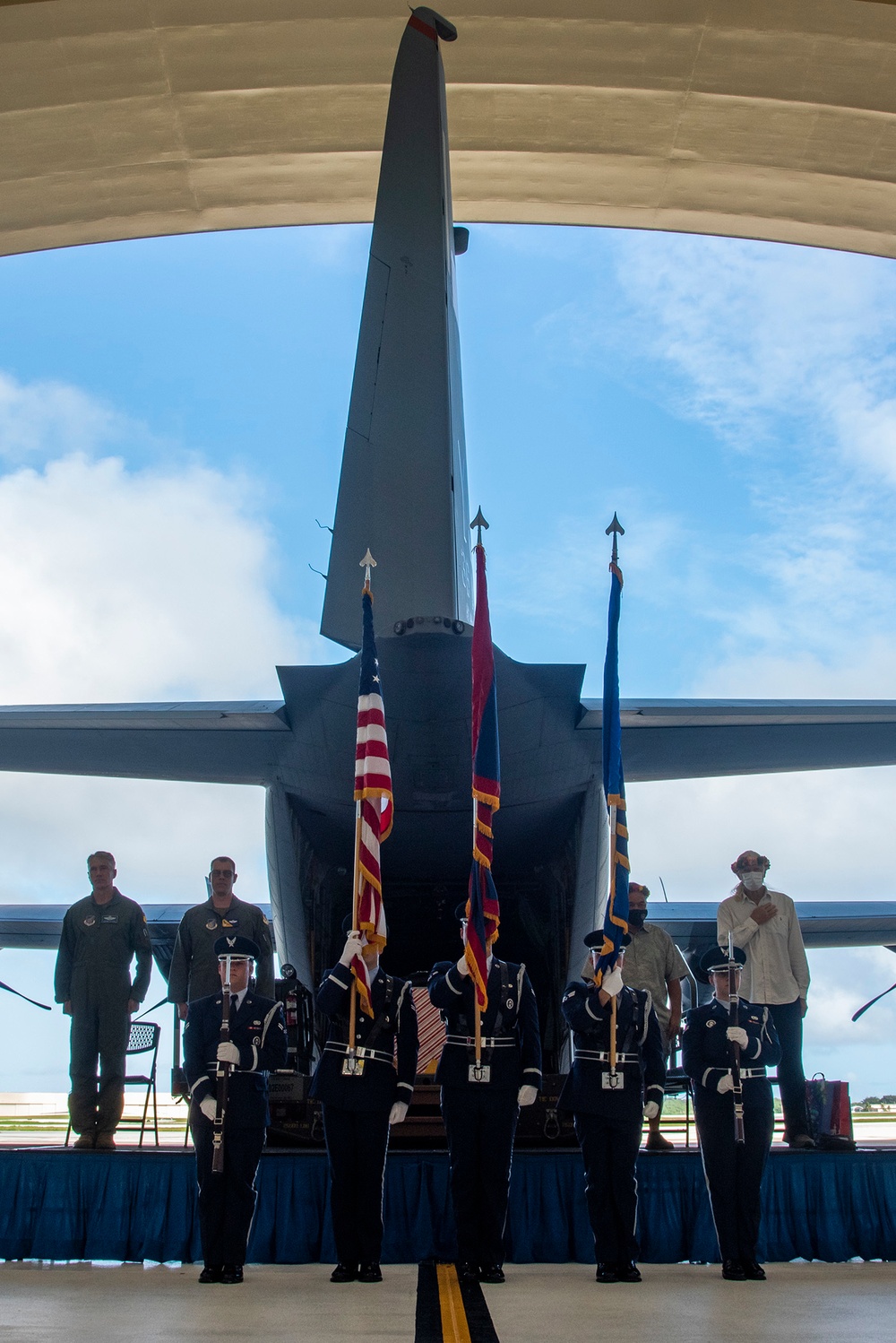 Operation Christmas Drop Box Push Ceremony