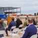 The scene for the ceremony in front of the rising hospital - Fort Leonard Wood Replacement Hospital Project