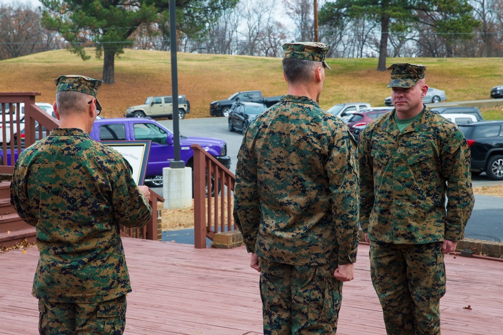 1stSgt. Dickhut gets pinned to Sergeant Major