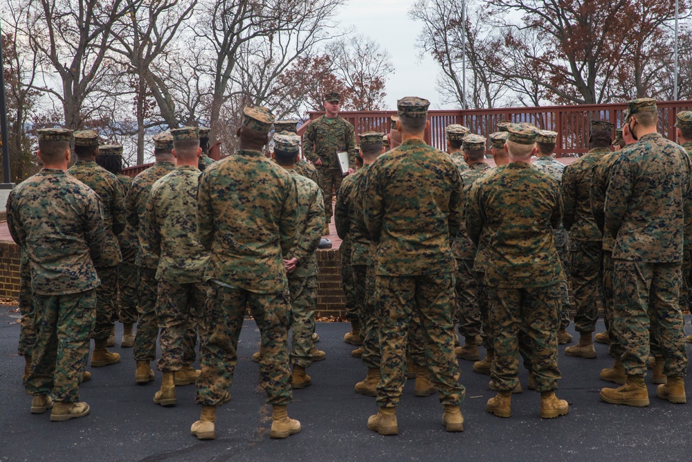 1stSgt. Dickhut gets pinned to Sergeant Major