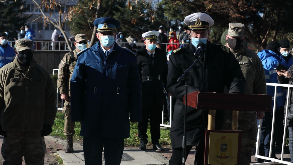 Romanian service members and first responders celebrate National Day