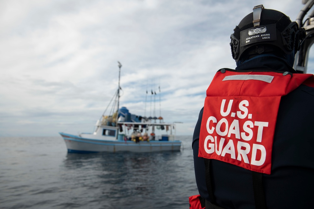 USCGC Stone partners with US, Panamanian, Costa Rican representatives, fishery experts to conduct Illegal, Unreported, Unregulated fishing patrols