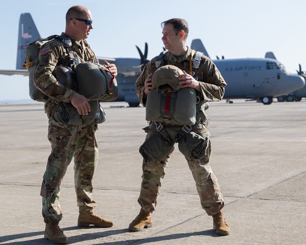 143d Airlift Wing and 56th Troop Command Alpha Company; Joint Airborne training mission