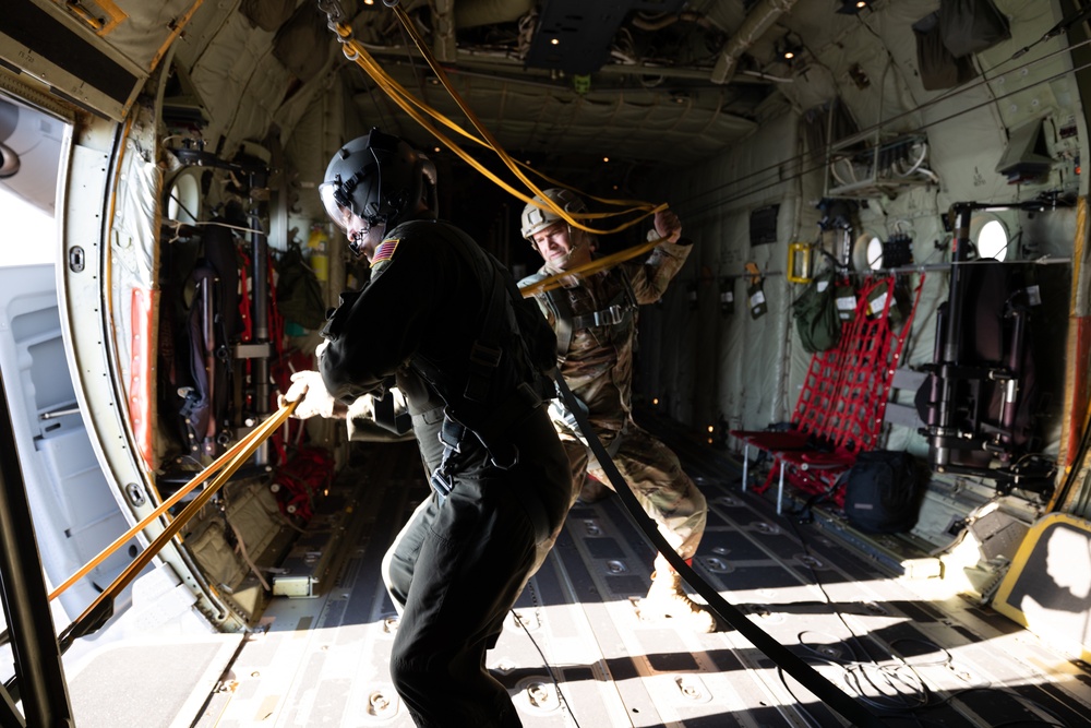 143d Airlift Wing and 56th Troop Command Alpha Company; Joint Airborne training mission