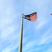 Flags at Fort McCoy's Veterans Memorial Plaza