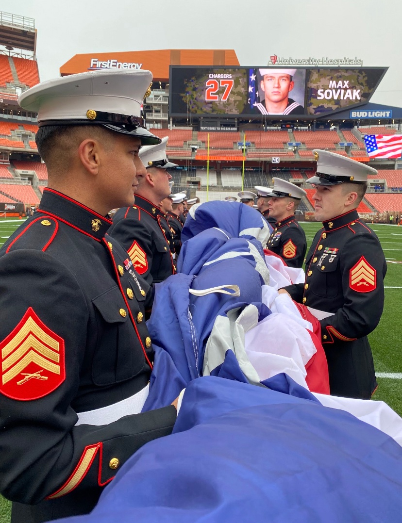 Cleveland Marines at Browns Military Appreciation Game